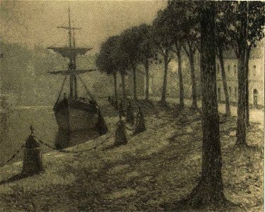 HenriLeSidaner+TheTreesByTheDock