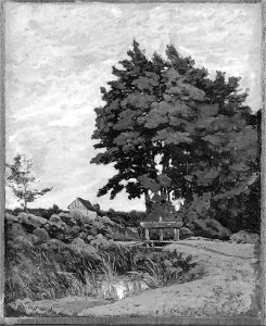 Henri Joseph Harpignies - Landscape with an Old Dam - 39.650 - Museum of Fine Arts