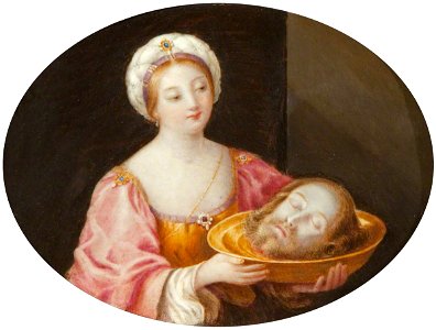 Henrietta Georgiana Maria Lascelles Iremonger Chatterton (1806-1876) - Salome with the Head of John the Baptist (after Guido Reni) - 343524 - National Trust