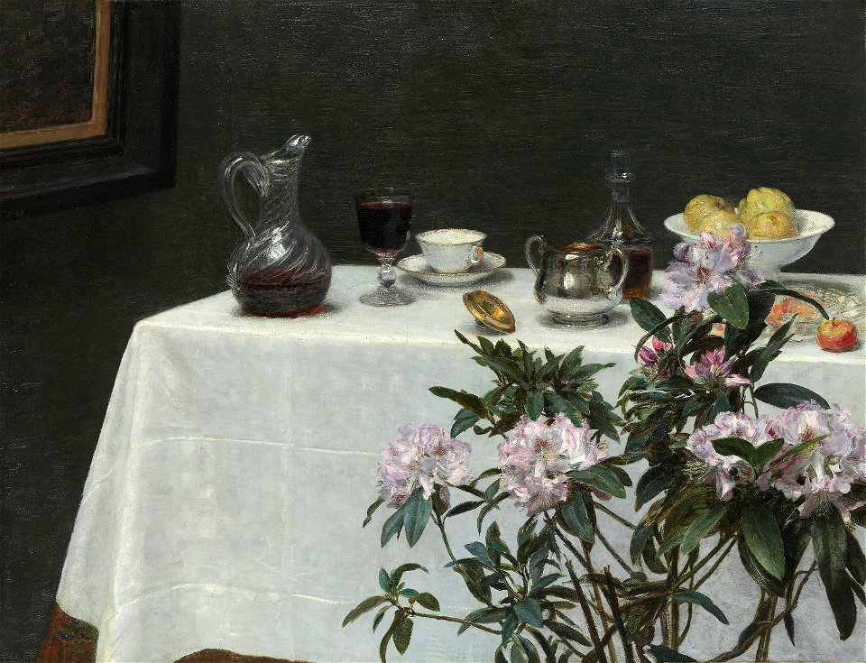 Henri Fantin-Latour - Still Life, Corner of a Table - 1951.226 - Art Institute of Chicago