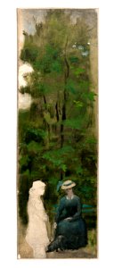 Henry (César Isidore Henri Cros Cros dit) - Deux figures de femmes (dont une inachevée) au pied d'un arbre - PPP4976 - Musée des Beaux-Arts de la ville de Paris