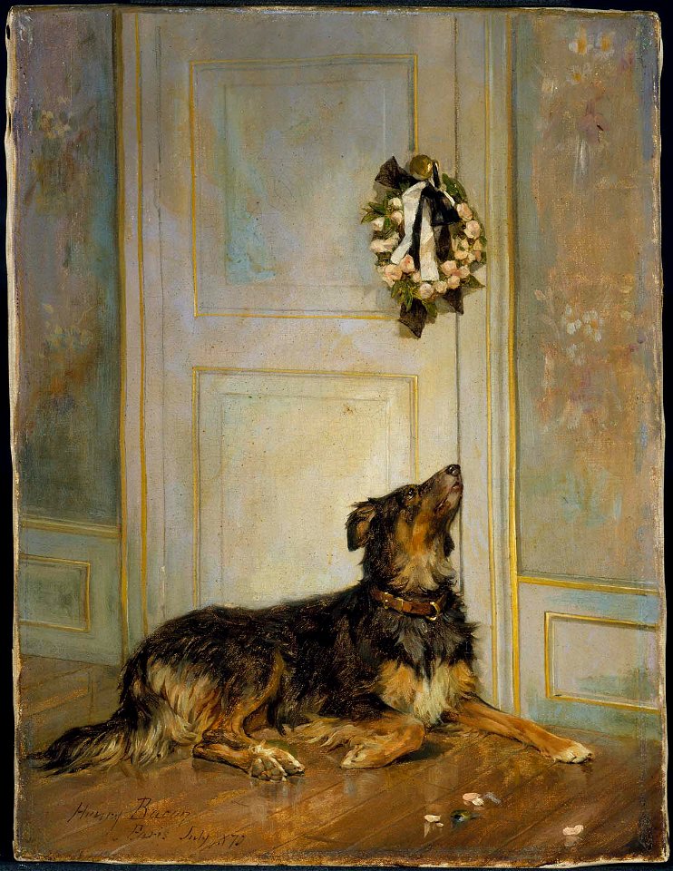 Henry Bacon - Dog in Mourning - 1982.638 - Museum of Fine Arts
