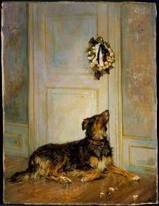 Henry Bacon - Dog in Mourning - 1982.638 - Museum of Fine Arts