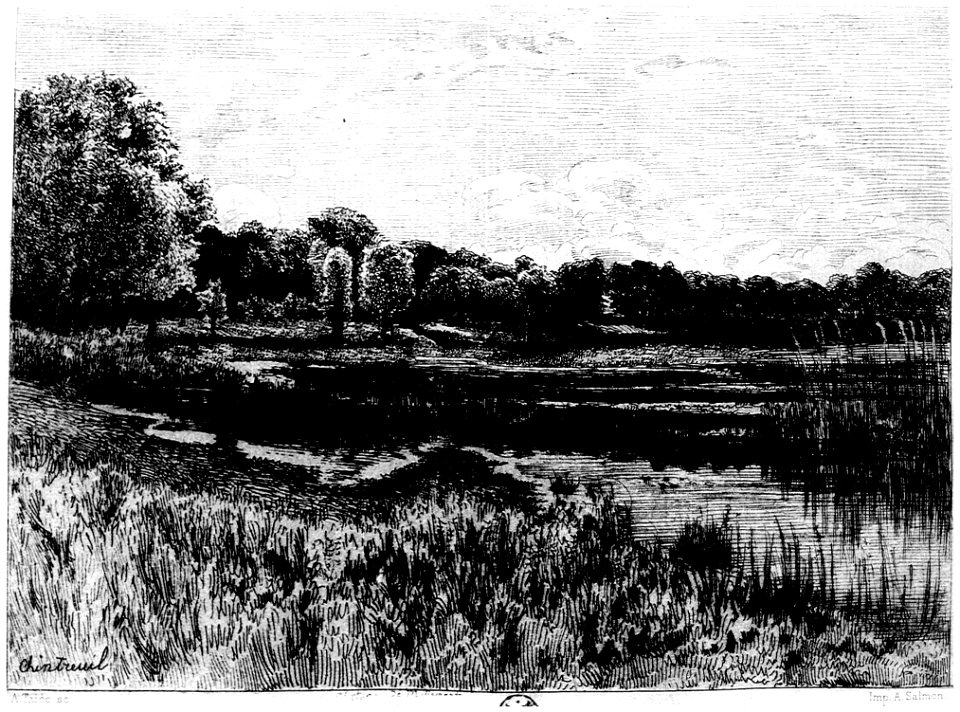 Henriet - Le paysagiste aux champs, 1876, Grav p. 196