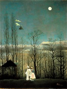 Henri Rousseau - A Carnival Evening. Free illustration for personal and commercial use.