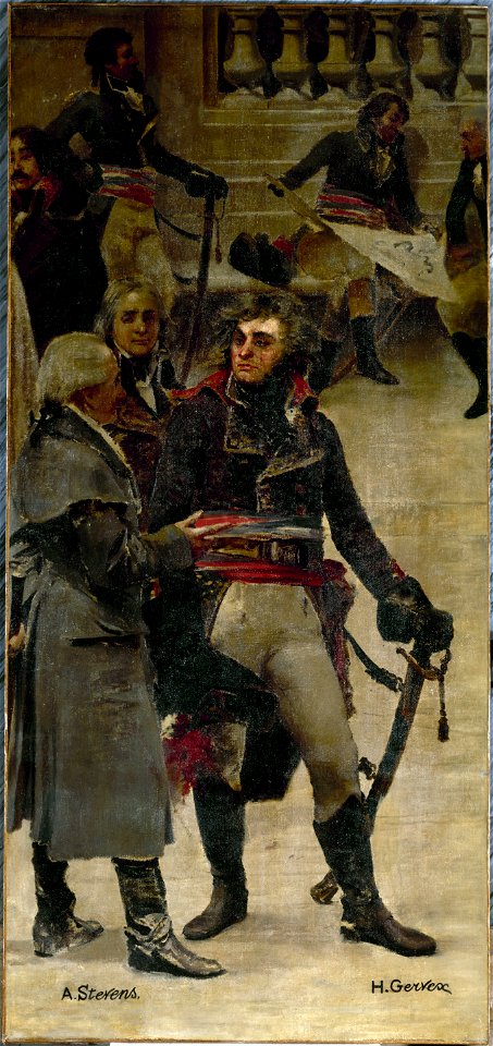Henri Gervex - Le Panorama du siècle , Kleber et Monge, entourés de personnalités de la Révolution française - PDUT1899 - Musée des Beaux-Arts de la ville de Paris