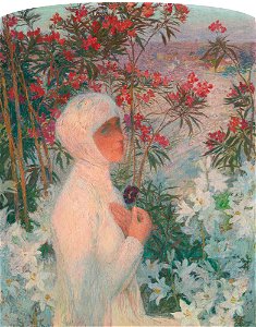 Henri Martin - La poétesse Clémence Isaure