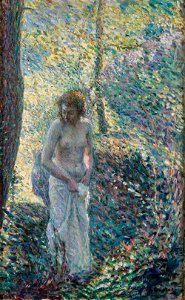 Henri Lebasque - Una joven en el bosque