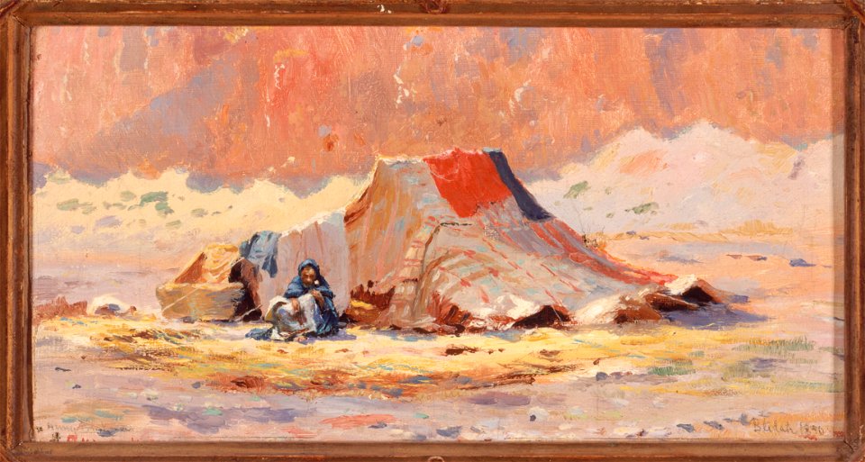 Henry Brokman - Tente arabe dans le désert à Blidah - PPP3620 - Musée des Beaux-Arts de la ville de Paris