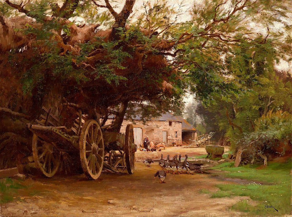 Henri Saintin Auf dem Bauernhof