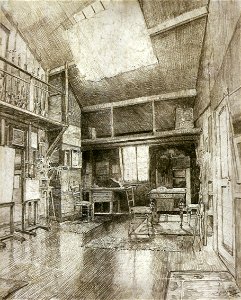 Henrique Alvim Correa - Ateliê do artista em Boitsfort, 1902