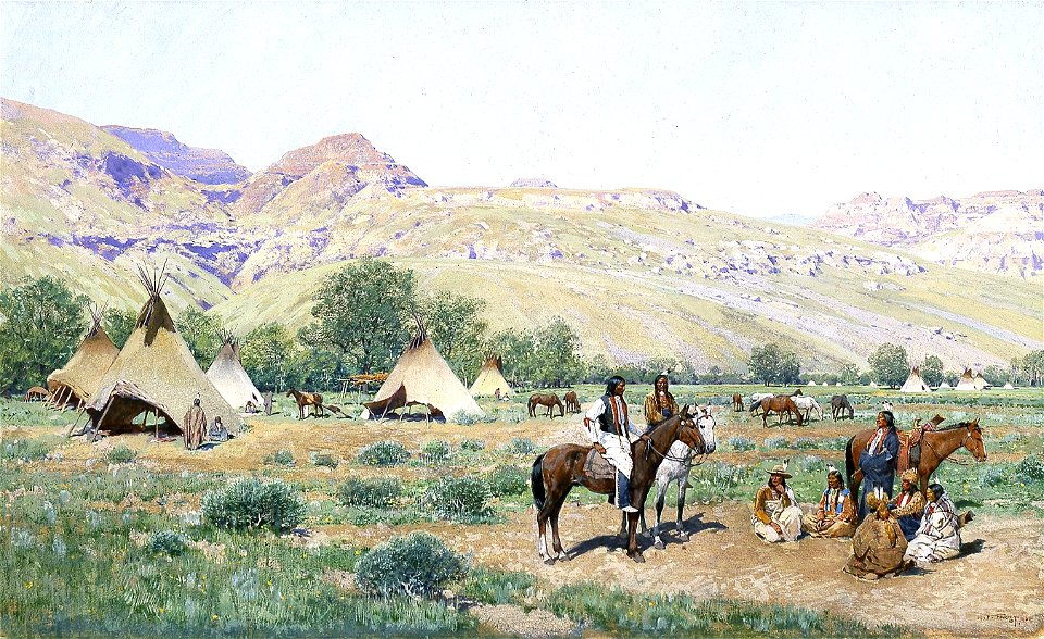 Henry F. Farny - Council of the Chiefs (1896)