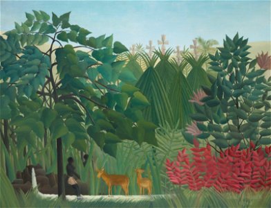 Henri Rousseau - The Waterfall - Google Art Project. Free illustration for personal and commercial use.