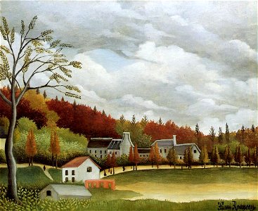 Henri Rousseau - View of Bievre-sur-Gentilly