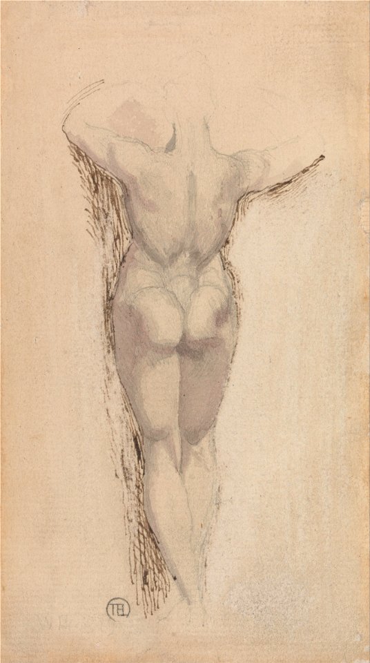 Henry Fuseli - Study of a Back of a Female Nude, Standing - Google Art Project