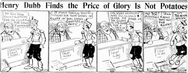 Henry Dubb Finds the Price of Glory Is Not Potatoes