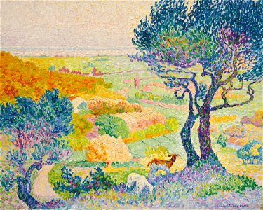 Henri-Edmond Cross, 1907-08, La Pleine de Bormes, oil on canvas, 73.1 x 91.8 cm