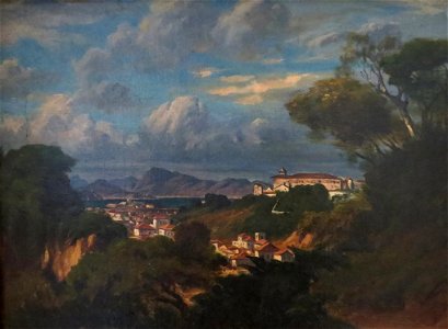 Henri Nicolas Vinet - Vista do Convento de Santa Teresa tomada do alto de Paula Matos