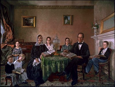 Henry F. Darby - The Reverend John Atwood and His Family - 62.269 - Museum of Fine Arts