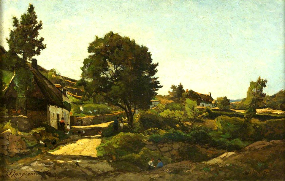 Henri-Joseph Harpignies (1819-1916) - Avallon - K2324 - Bristol City Museum and Art Gallery