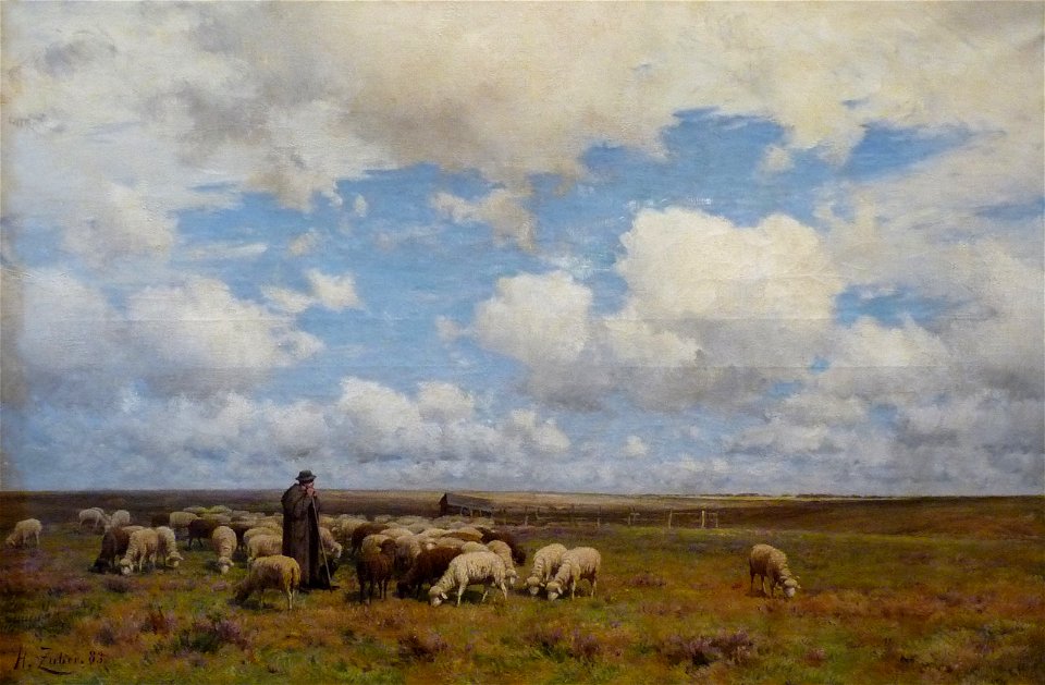 Henri Zuber-Le Troupeau de Vieux-Ferrette