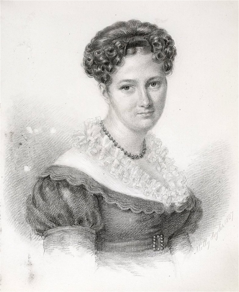 Henriette Seyler drawn by her sister Molly Seyler in 1827