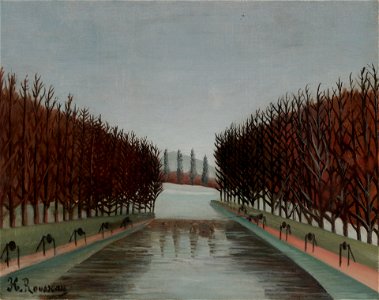 Henri Rousseau - Le canal - 1980.12.12 - Yale University Art Gallery. Free illustration for personal and commercial use.