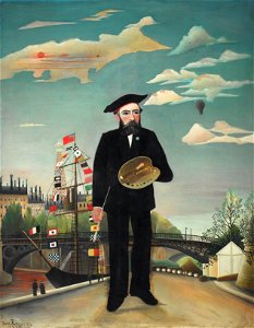 Henri Rousseau - Myself- Portrait – Landscape - Google Art Project. Free illustration for personal and commercial use.