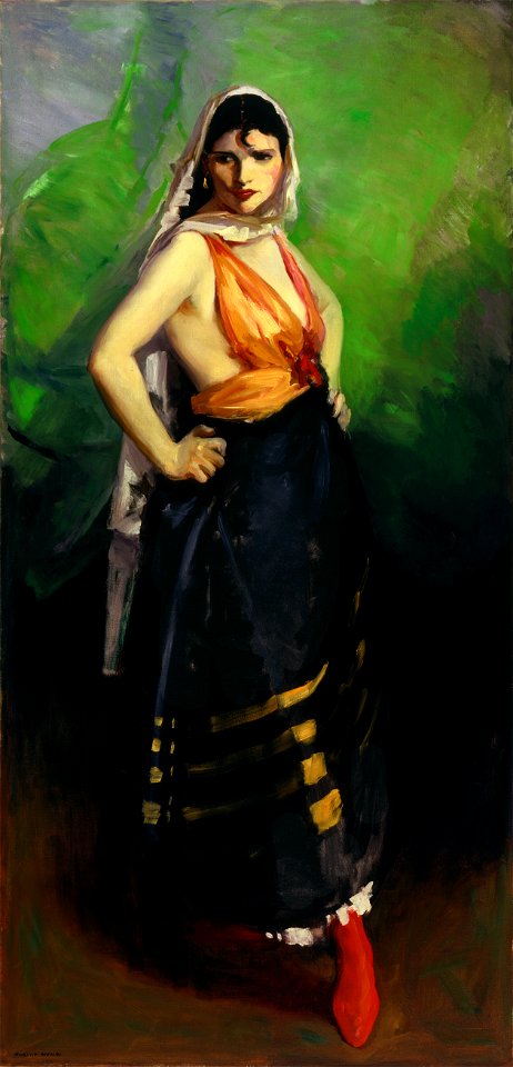 Robert Henri - Betalo Rubino, Dramatic Dancer - 841-1920 - Saint Louis Art Museum