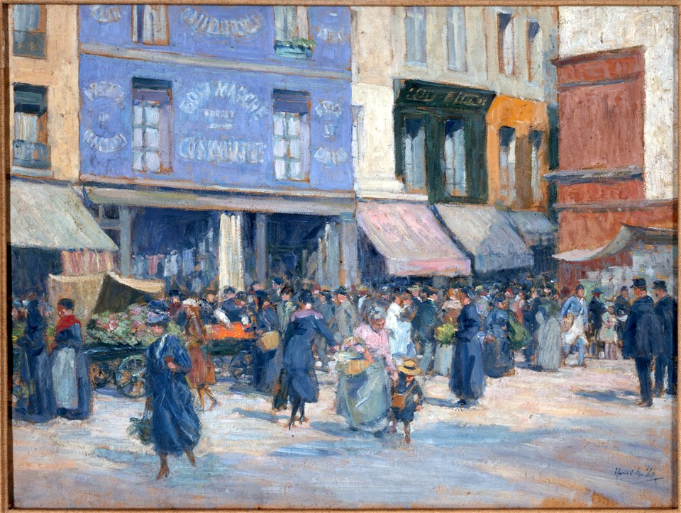 Henri-Achille Zo - La rue Mouffetard - P1396 - Musée Carnavalet