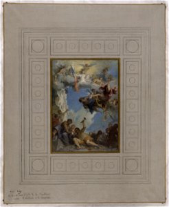 Henri-Léopold Lévy - Esquisse pour l'escalier d'honneur de la mairie de Pantin , Le Travail sous l'égide de la République - PPP4087 - Musée des Beaux-Arts de la ville de Paris