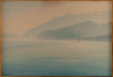 Henry Brokman - Côte de Sorrente, bleu et argent - PPP3661 - Musée des Beaux-Arts de la ville de Paris