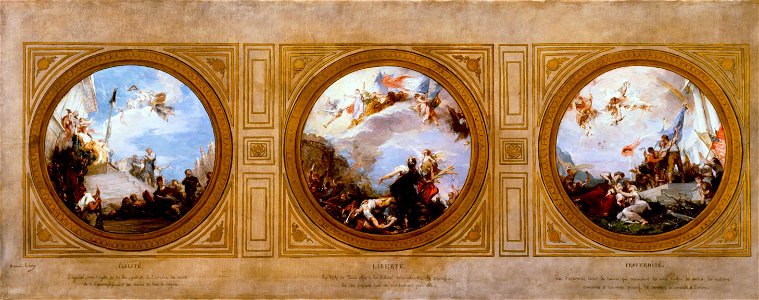 Henri-Léopold Lévy - Esquisse pour la mairie du 6ème , Egalité. Liberté. Fraternité. - PPP4090 - Musée des Beaux-Arts de la ville de Paris
