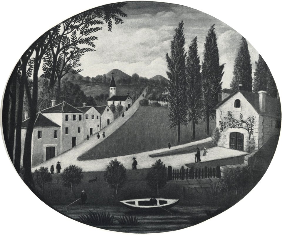 Henri Rousseau - Paysage oval