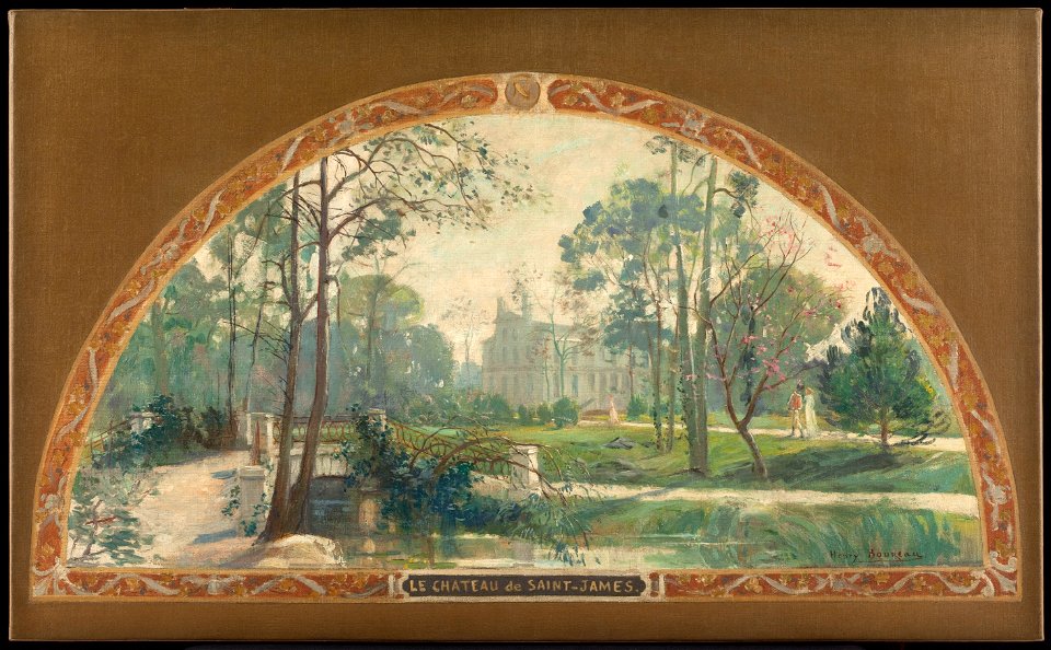 Henry Jean Louis Boureau - Esquisse pour l'escalier d'honneur de la mairie de Neuilly-sur-Seine , Le château de Saint-James - PPP3898 - Musée des Beaux-Arts de la ville de Paris