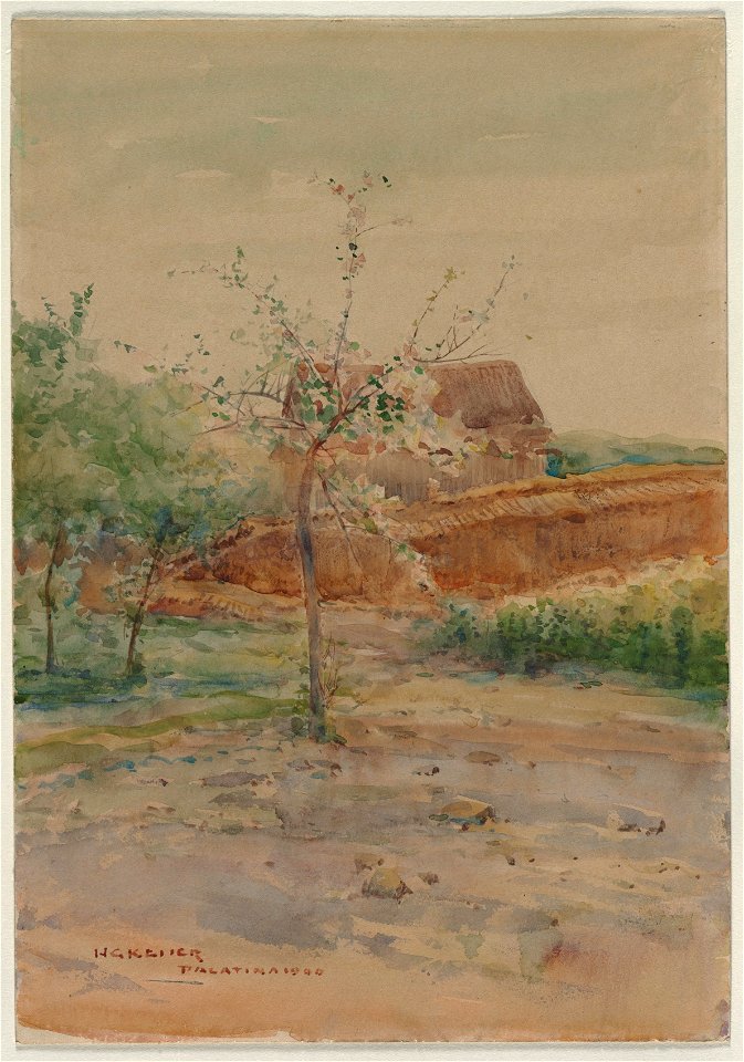 Henry Keller (American, 1869-1949) - Landscape - 1977.143 - Cleveland Museum of Art