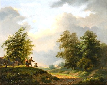 Henricus Franziscus Wiertz Landschaft mit Feuer