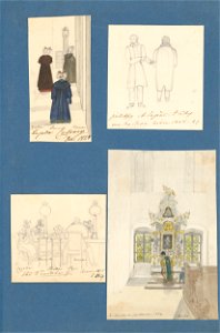 Henriette Odescalchi - V kaštieli v Rusovciach. Kaplnka v kaštieli v Rusovciach. Interiér kaštieľa v Rusovciach - K 6232-53 - Slovak National Gallery