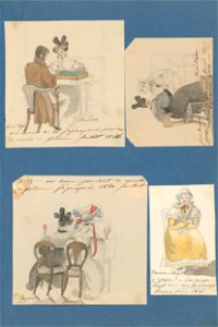 Henriette Odescalchi - Grófka Henrieta Zichy Ferraris s grófom Henrichom Hoyosom pri hre begamon. Grófka Karolína a Felícia - K 6232-59 - Slovak National Gallery