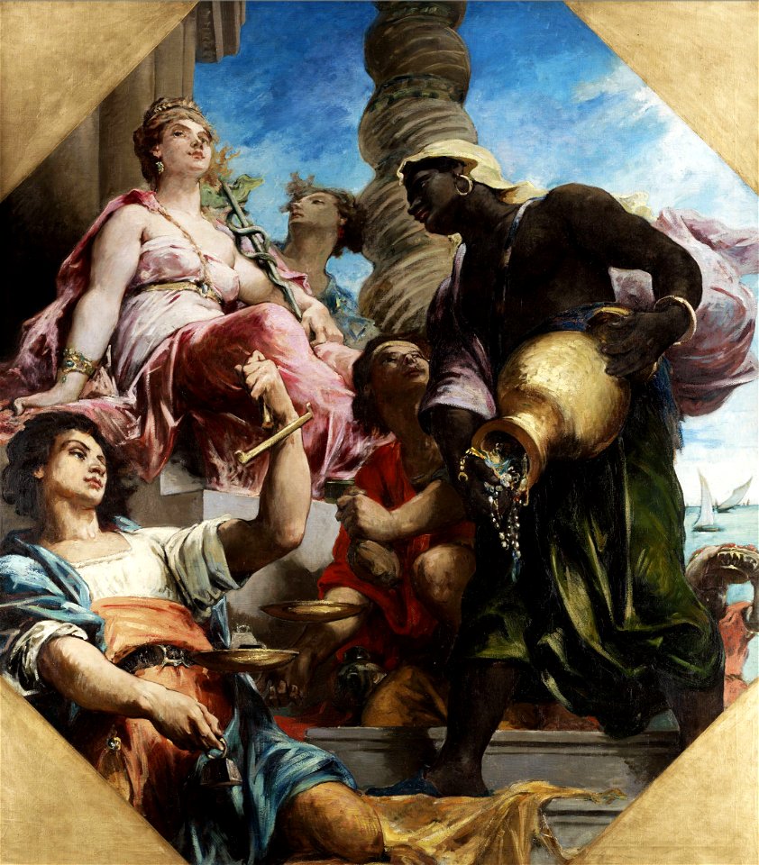 Henry Leopold Levy Allegorie des Handels