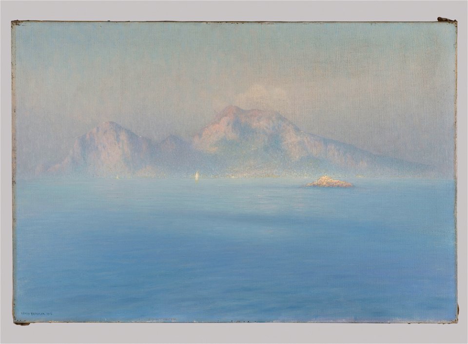 Henry Brokman - Capri, côte escarpée vue de la mer - PPP3652 - Musée des Beaux-Arts de la ville de Paris