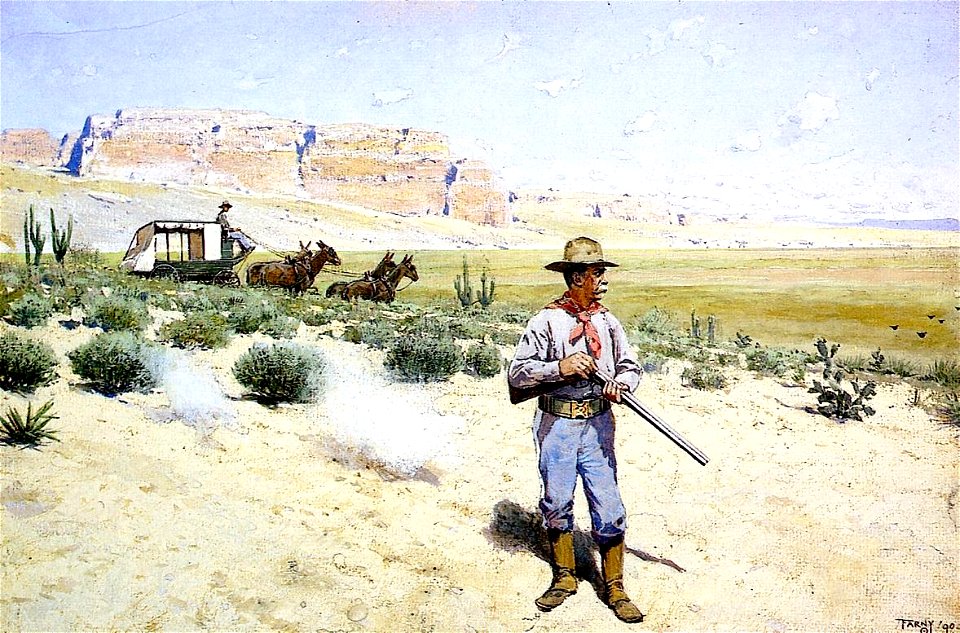 Henry Farney Defending The Stagecoach