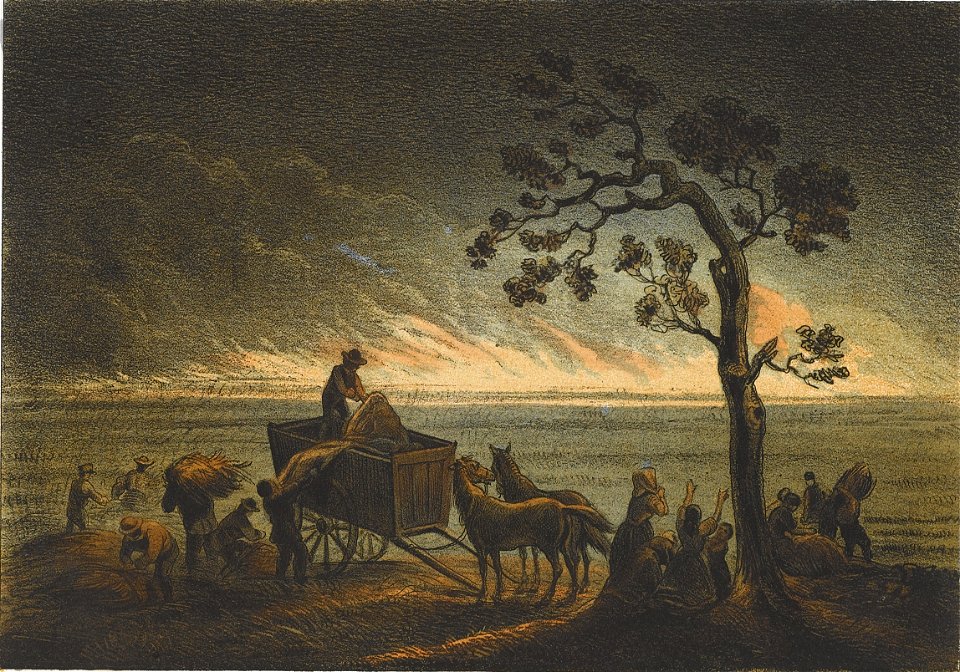 Henry Lewis - Prairie on fire