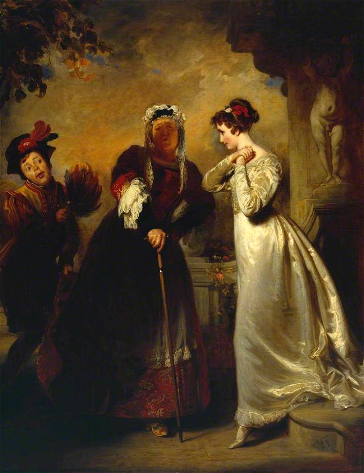 Henry Perronet Briggs (1791-1793-1844) - Romeo and Juliet - Act II Scene 5 ('Juliet and her Nurse') - N00376 - National Gallery