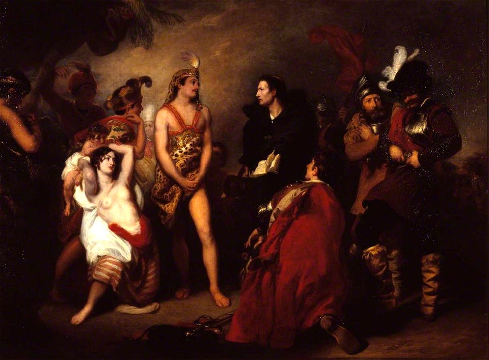 Henry Perronet Briggs (1791-1793-1844) - The First Interview between the Spaniards and the Peruvians - N00375 - National Gallery