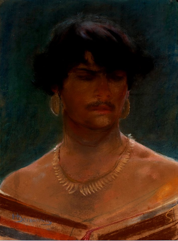 Henrique Bernardelli - Head of an Indian - Google Art Project