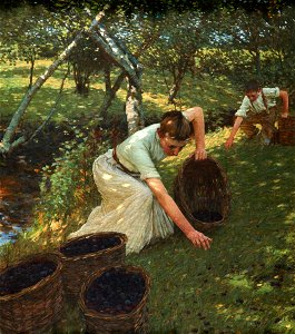 Henry Herbert La Thangue - Gathering Plums