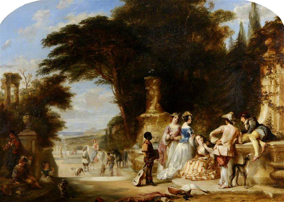Henry Andrews (1794-1868) - Fête in a Tivoli Villa - 443601 - National Trust
