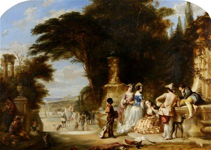 Henry Andrews (1794-1868) - Fête in a Tivoli Villa - 443601 - National Trust