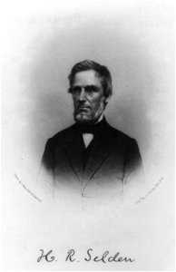 Henry Rogers Selden, half-length portrait, facing left) - photo by Churchill and Denison ; engrd. by J.C. Buttre, New York LCCN90708890